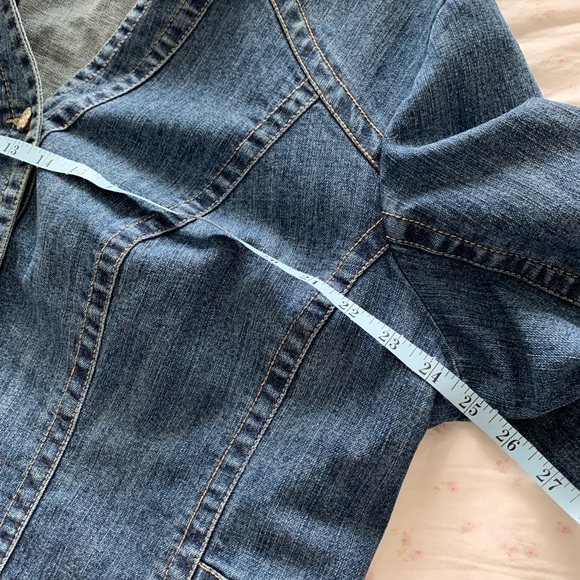 Medium Wash Dress Barn Denim Jacket Sz 2x - Picture 13 of 16